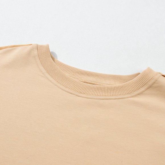 Beige and White Mini Dress - Picture 6 of 9